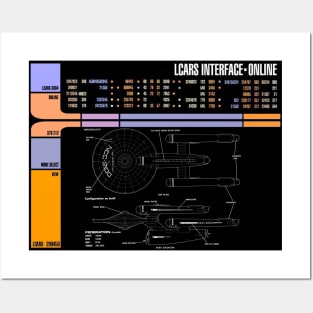 Library Computer Readout Showing TOS Era Dreadnought Posters and Art